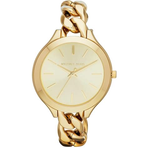 michael kors ladies gold slim runway watch mk3222|Michael Kors Women's Slim Runway Twist Watch, Gold, One Size.